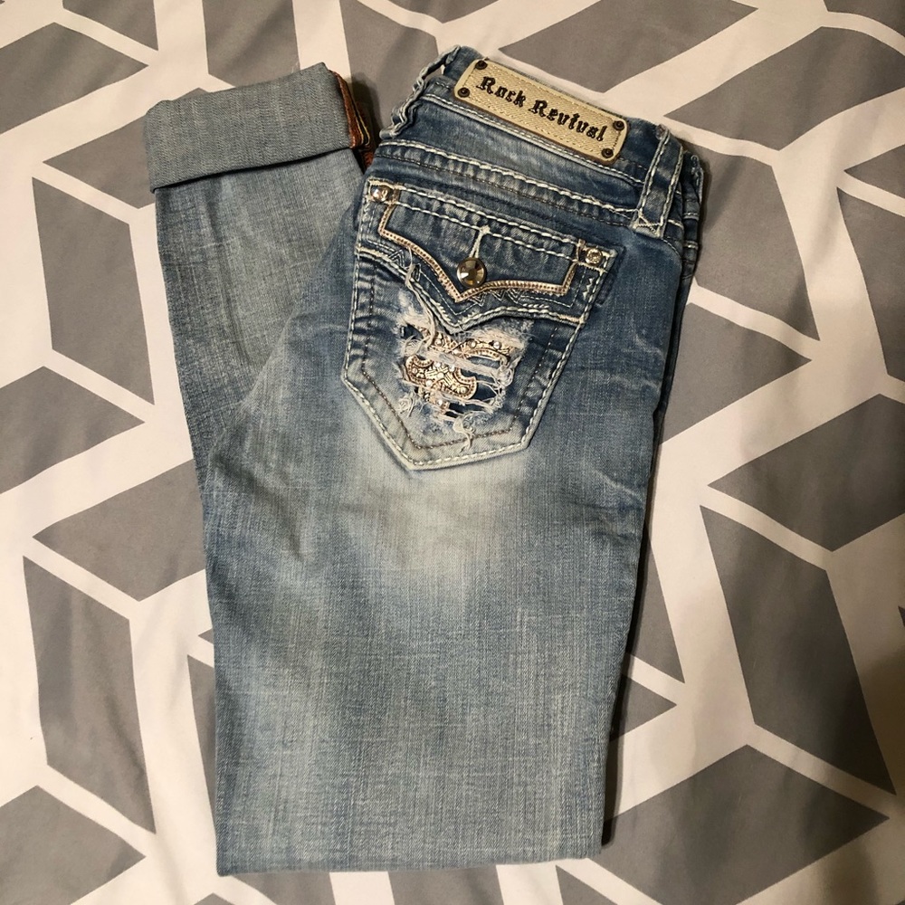 Rock revival skinny jeans size 27